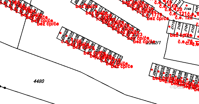 Jirkov 2218 na parcele st. 2263/27 v KÚ Jirkov, Katastrální mapa