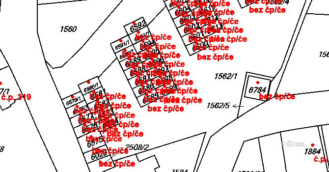 Jablonec nad Nisou 3093, Katastrální mapa