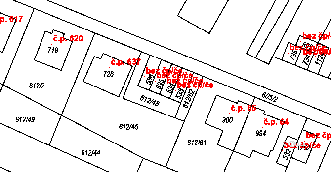 Hradec Králové 47549866 na parcele st. 534 v KÚ Svobodné Dvory, Katastrální mapa