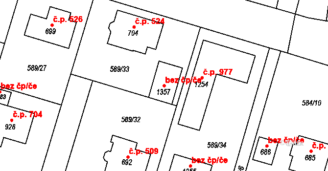 Líbeznice 95114866 na parcele st. 1357 v KÚ Líbeznice, Katastrální mapa