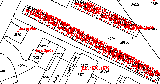 Ústí nad Orlicí 41855868 na parcele st. 1377 v KÚ Ústí nad Orlicí, Katastrální mapa