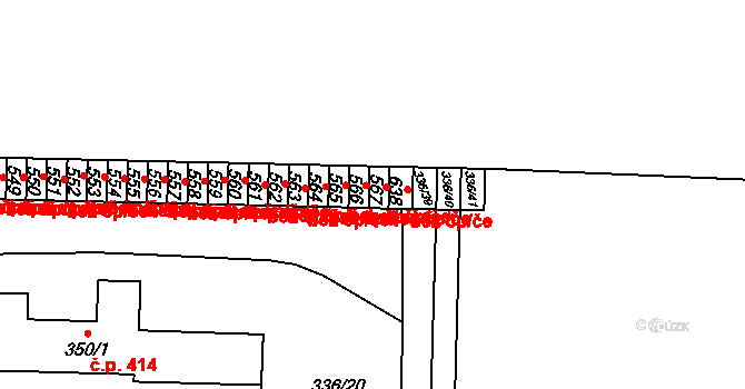 Bohušovice nad Ohří 47630868 na parcele st. 565 v KÚ Bohušovice nad Ohří, Katastrální mapa