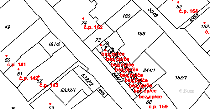 Jáchymov 49956868 na parcele st. 1726 v KÚ Jáchymov, Katastrální mapa