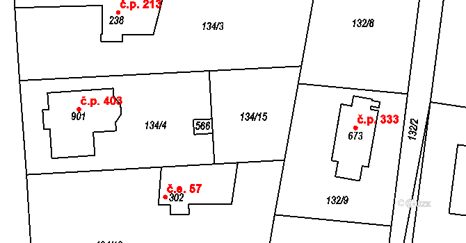 Senohraby 58, Katastrální mapa