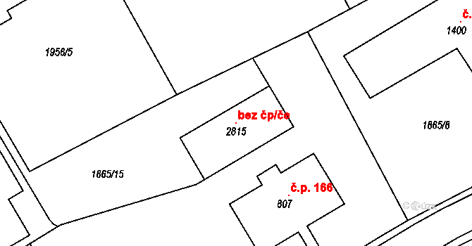 Lomnice nad Popelkou 120435870 na parcele st. 2815 v KÚ Lomnice nad Popelkou, Katastrální mapa