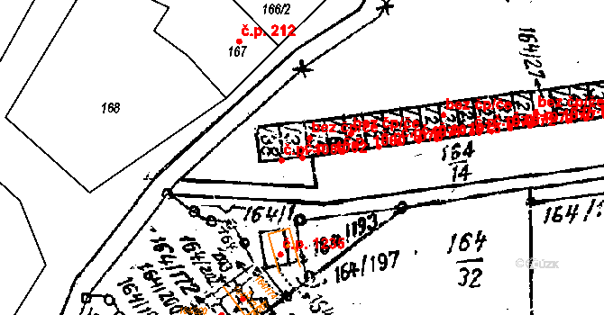 Dobšice 1082 na parcele st. 164/33 v KÚ Dobšice u Znojma, Katastrální mapa