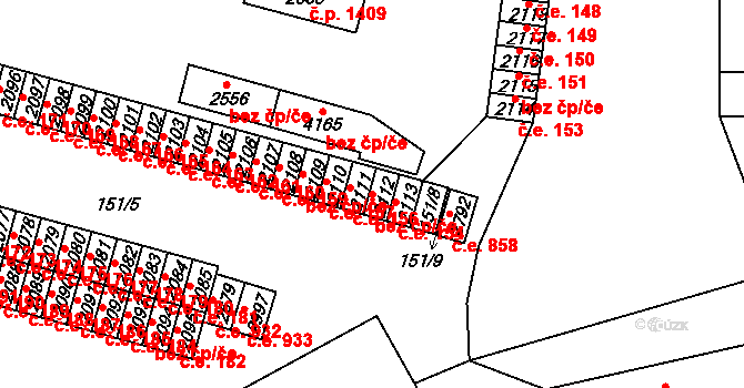 Kyjov 44608870 na parcele st. 2112 v KÚ Kyjov, Katastrální mapa