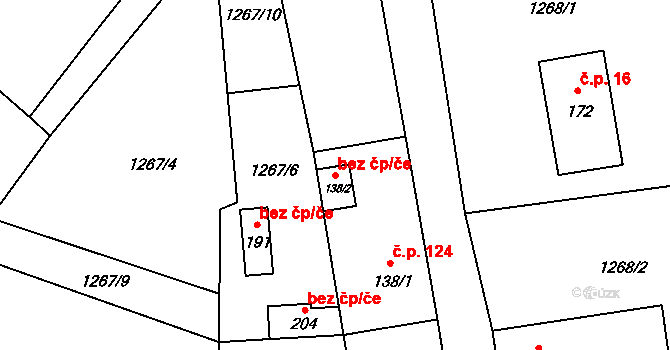 Blšany 47131870 na parcele st. 138/2 v KÚ Soběchleby u Podbořan, Katastrální mapa