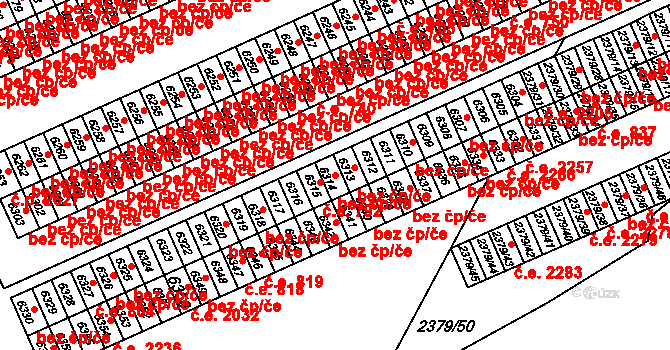 Šternberk 47397870 na parcele st. 6314 v KÚ Šternberk, Katastrální mapa
