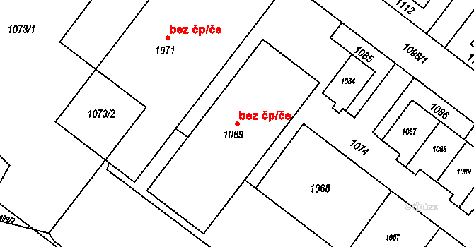 Bohumín 49880870 na parcele st. 1069 v KÚ Nový Bohumín, Katastrální mapa