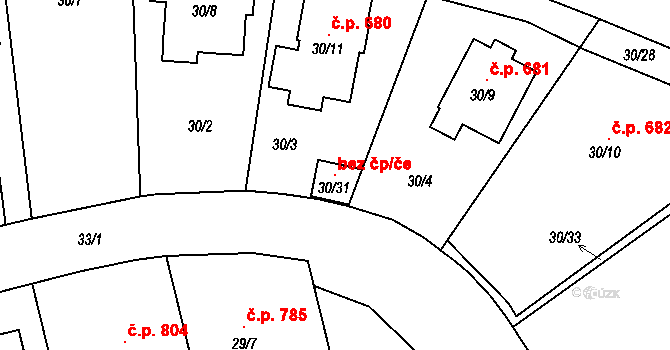 Štěpánkovice 147192871 na parcele st. 30/31 v KÚ Štěpánkovice, Katastrální mapa