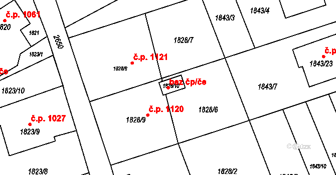 Havířov 41807871 na parcele st. 1828/10 v KÚ Prostřední Suchá, Katastrální mapa