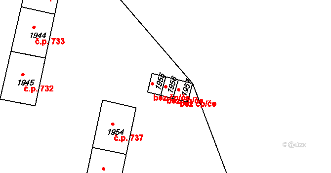 Štramberk 43361871 na parcele st. 1956 v KÚ Štramberk, Katastrální mapa