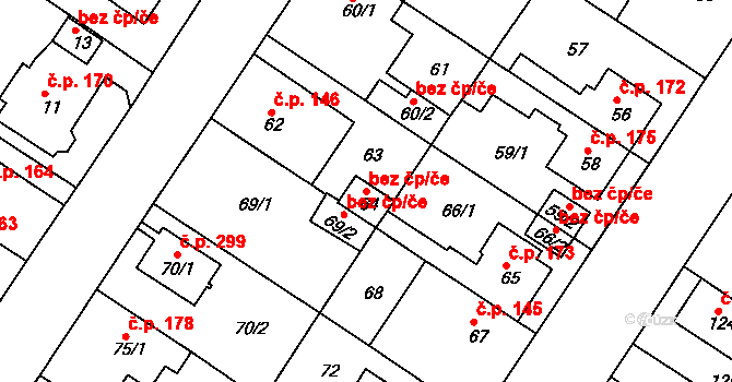 Teplice 45114871 na parcele st. 64 v KÚ Prosetice, Katastrální mapa