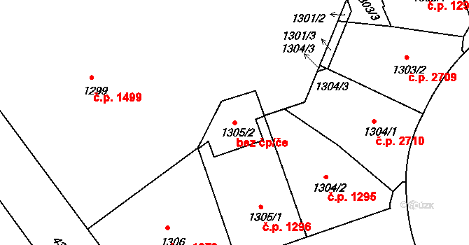 Praha 46679871 na parcele st. 1305/2 v KÚ Žižkov, Katastrální mapa