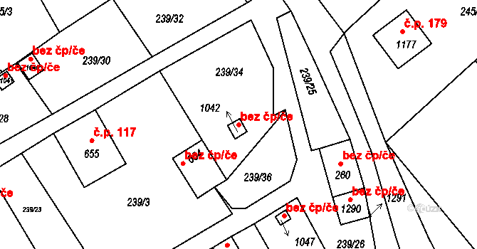 Slavonice 48870871 na parcele st. 1042 v KÚ Slavonice, Katastrální mapa