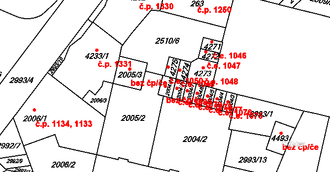 Kyjov 80317871 na parcele st. 2004/11 v KÚ Kyjov, Katastrální mapa