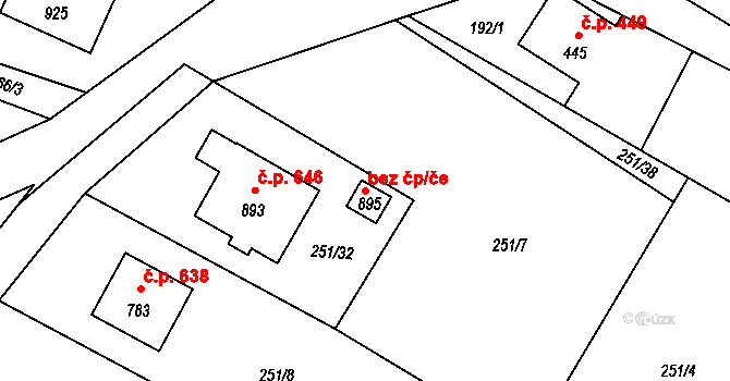 Mořkov 89535871 na parcele st. 895 v KÚ Mořkov, Katastrální mapa