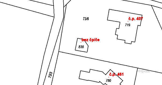 Frýdlant nad Ostravicí 96197871 na parcele st. 838 v KÚ Nová Ves u Frýdlantu nad Ostravicí, Katastrální mapa