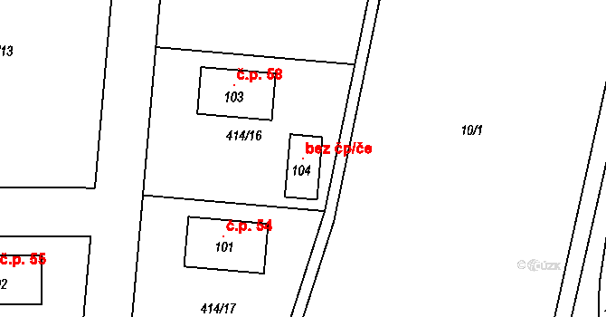 Leškovice 119049872 na parcele st. 104 v KÚ Leškovice, Katastrální mapa