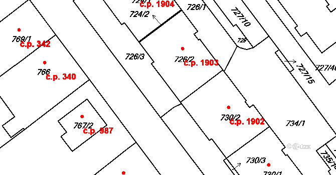 Pelhřimov 335, Katastrální mapa