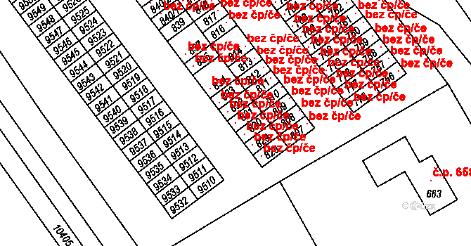 Slavonice 40994872 na parcele st. 831 v KÚ Slavonice, Katastrální mapa