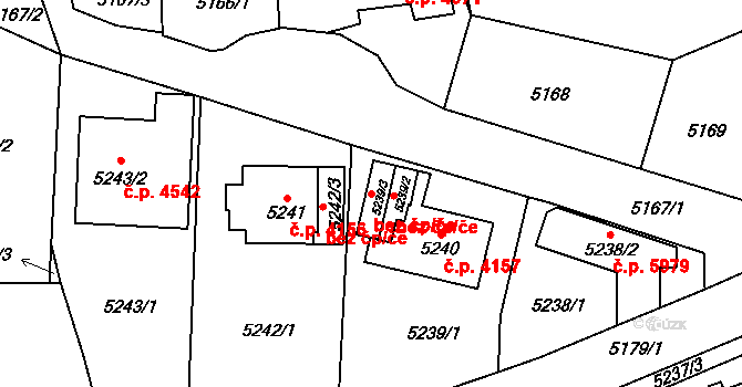 Chomutov 45044872 na parcele st. 5239/3 v KÚ Chomutov I, Katastrální mapa