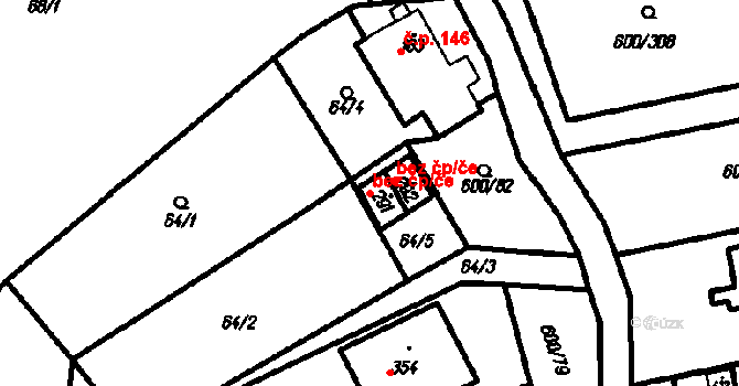 Olšany 45872872 na parcele st. 291 v KÚ Olšany, Katastrální mapa