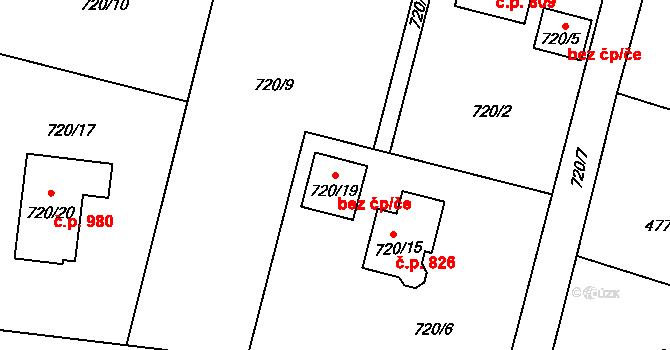 Albrechtice 76328872 na parcele st. 720/19 v KÚ Albrechtice u Českého Těšína, Katastrální mapa