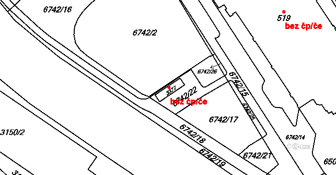 Objekt 80777872, Katastrální mapa