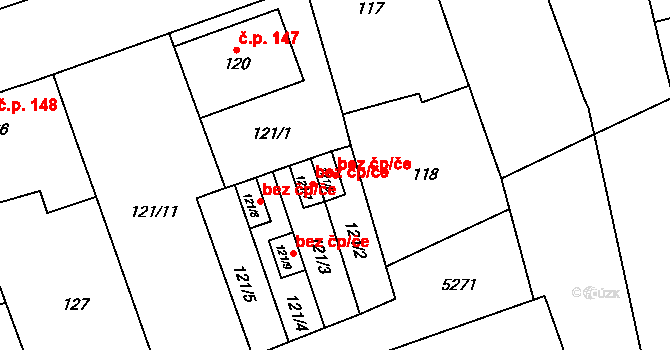 Cvrčovice 88519872 na parcele st. 121/6 v KÚ Cvrčovice u Pohořelic, Katastrální mapa