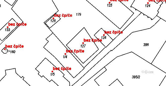 Mírov 48623873 na parcele st. 127 v KÚ Mírov, Katastrální mapa