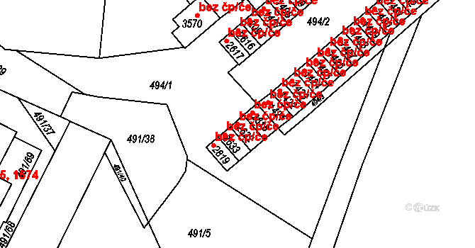 Ústí nad Orlicí 39449874 na parcele st. 2632 v KÚ Ústí nad Orlicí, Katastrální mapa