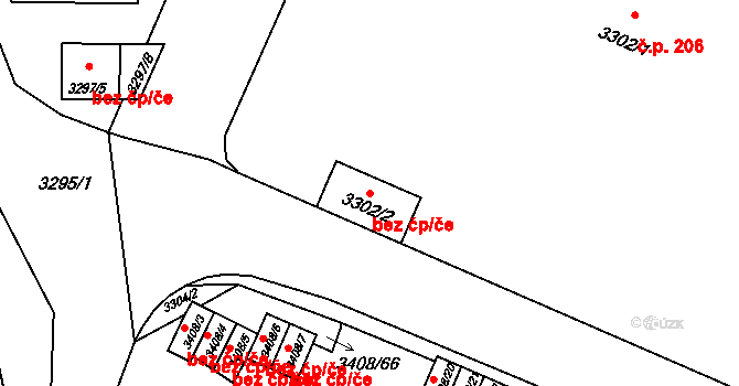 Litoměřice 41294874 na parcele st. 3302/2 v KÚ Litoměřice, Katastrální mapa
