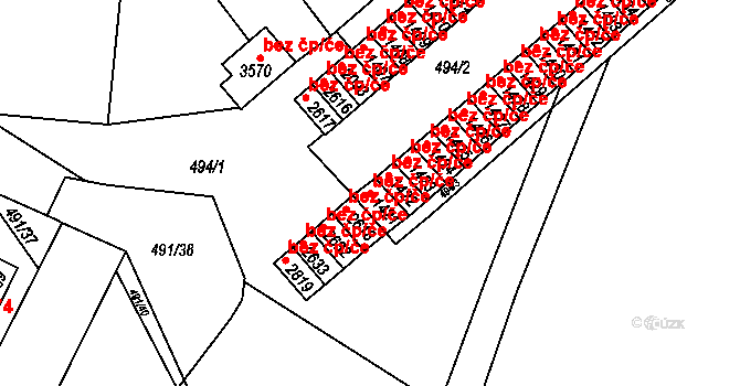 Ústí nad Orlicí 48533874 na parcele st. 1421 v KÚ Ústí nad Orlicí, Katastrální mapa