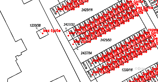 Rychnov nad Kněžnou 49621874 na parcele st. 2427/35 v KÚ Rychnov nad Kněžnou, Katastrální mapa
