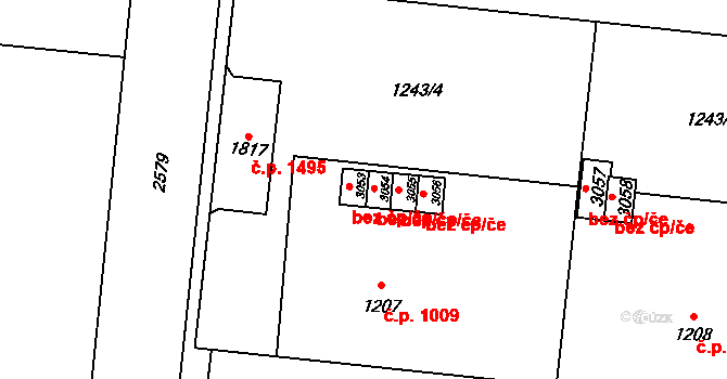 Lipník nad Bečvou 49745875 na parcele st. 3053 v KÚ Lipník nad Bečvou, Katastrální mapa