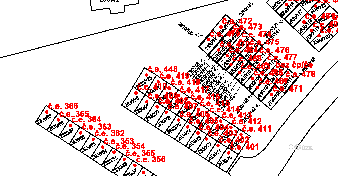 Rumburk 1 418, Rumburk na parcele st. 2830/78 v KÚ Rumburk, Katastrální mapa