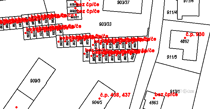 Kutná Hora 38268876 na parcele st. 892/32 v KÚ Kutná Hora, Katastrální mapa