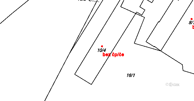 Lichoceves 39611876 na parcele st. 10/4 v KÚ Noutonice, Katastrální mapa