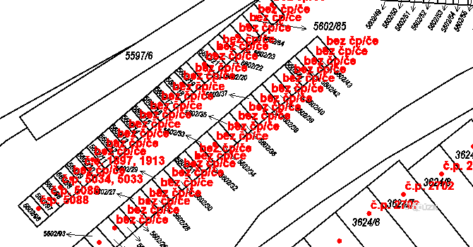 Znojmo 40993876 na parcele st. 5602/35 v KÚ Znojmo-město, Katastrální mapa
