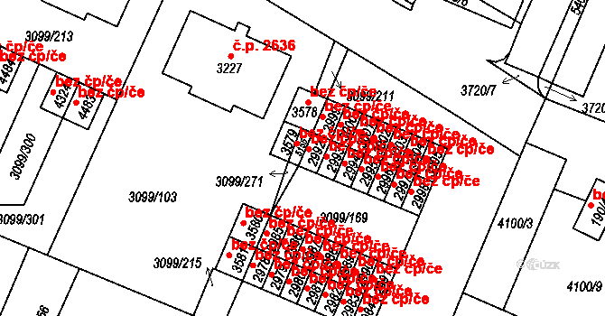 Břeclav 41768876 na parcele st. 3579 v KÚ Břeclav, Katastrální mapa