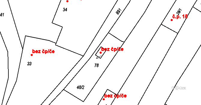 Kozojedy 46513876 na parcele st. 78 v KÚ Lednice, Katastrální mapa