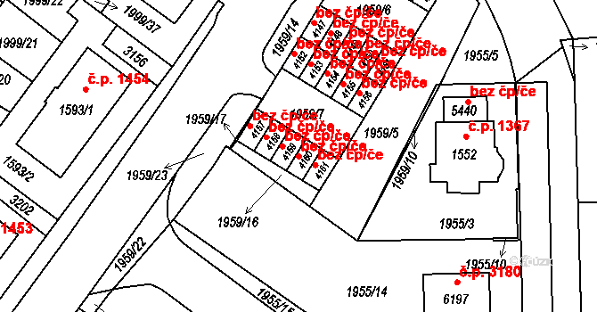 Šumperk 48515876 na parcele st. 4160 v KÚ Šumperk, Katastrální mapa