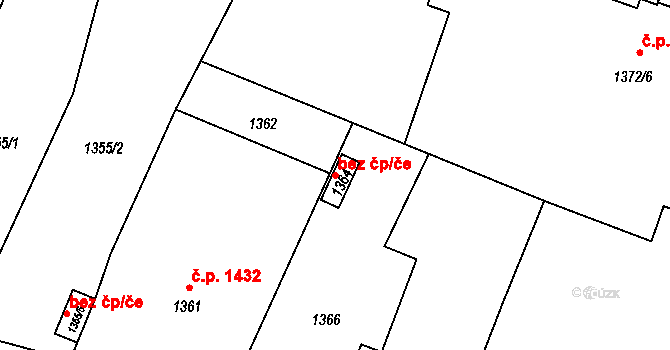 Zábřeh 39052877 na parcele st. 1364 v KÚ Zábřeh na Moravě, Katastrální mapa