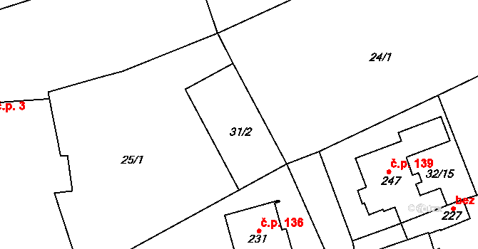 Ludslavice 41047877 na parcele st. 31/2 v KÚ Ludslavice, Katastrální mapa