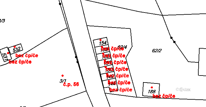 Chrastava 47007877 na parcele st. 152 v KÚ Chrastava II, Katastrální mapa
