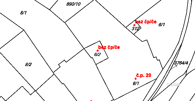 Holešov 83730877 na parcele st. 6/2 v KÚ Dobrotice, Katastrální mapa