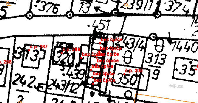 Bernartice 39946878 na parcele st. 452 v KÚ Bernartice u Milevska, Katastrální mapa