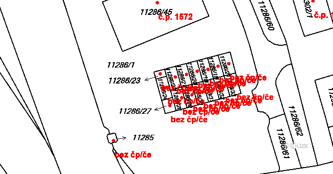 Plzeň 41646878 na parcele st. 11286/24 v KÚ Plzeň, Katastrální mapa